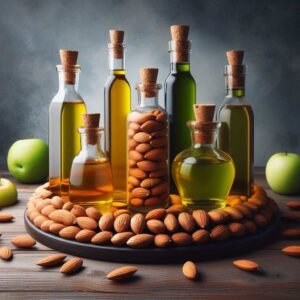 almond oil or olive oil